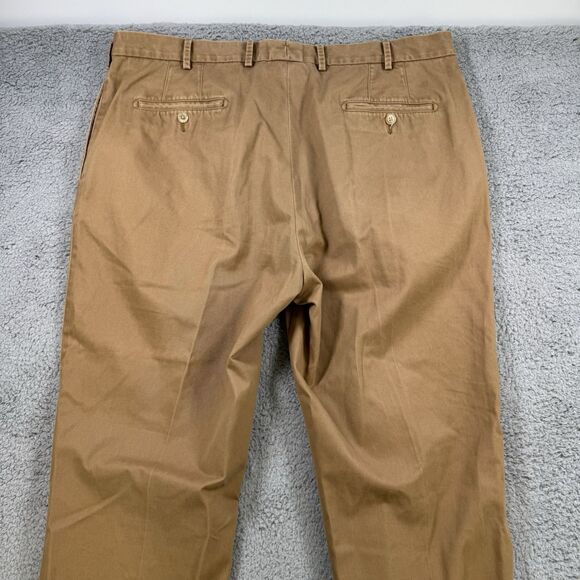 Peter Millar Pants Mens 40x33 Brown Chino Casual‎ Straight Leg Cotton - Picture 9 of 10